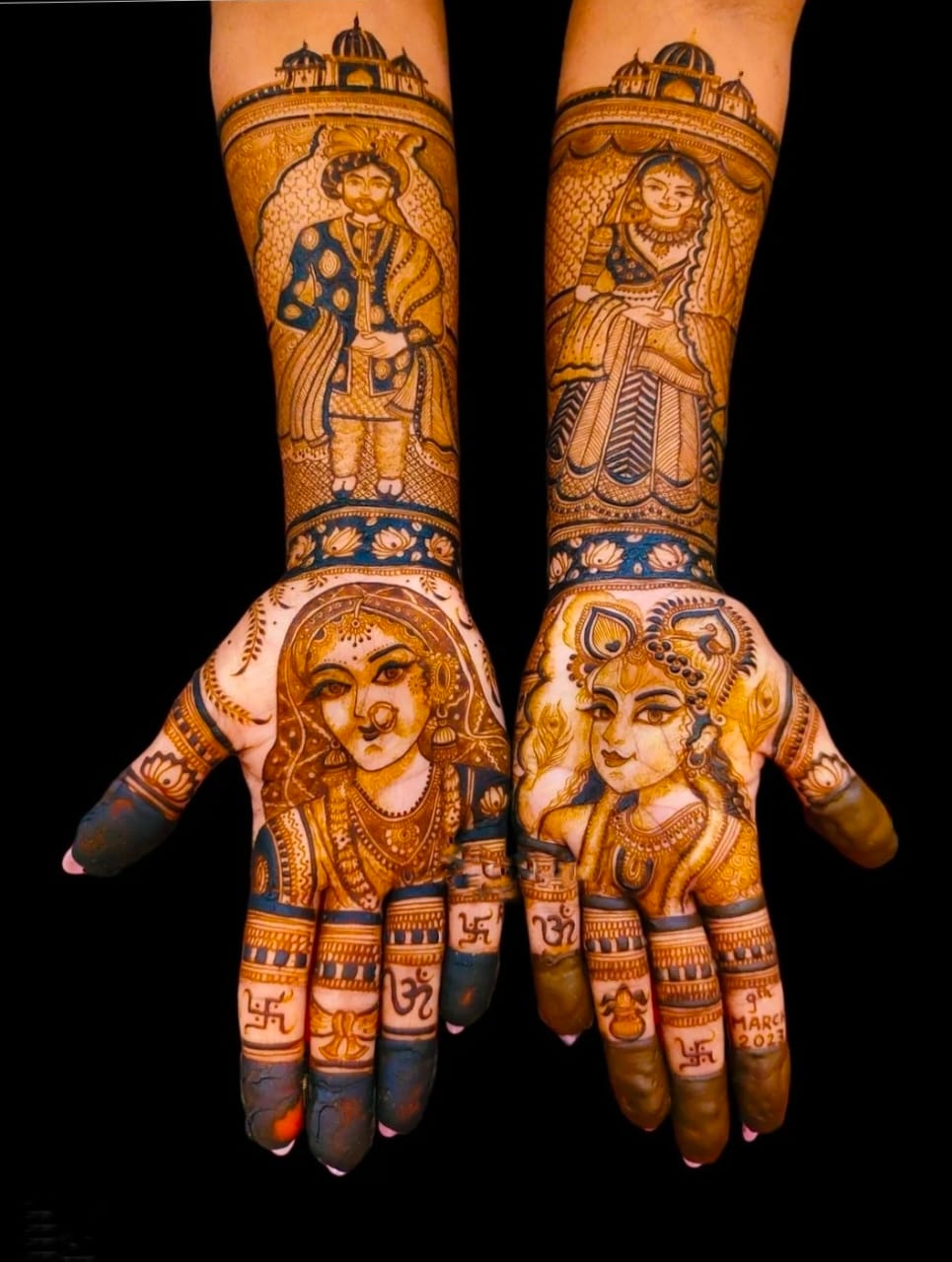 Bridal Mehndi Designs for Fingers